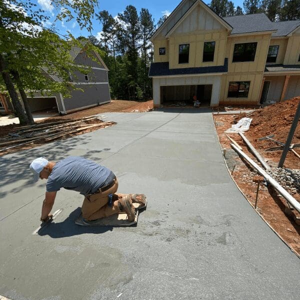 Residential Concrete Driveway project completed by MPC - Multiple Personnel Company, a highly-regarded concrete contractor located in northeast GA